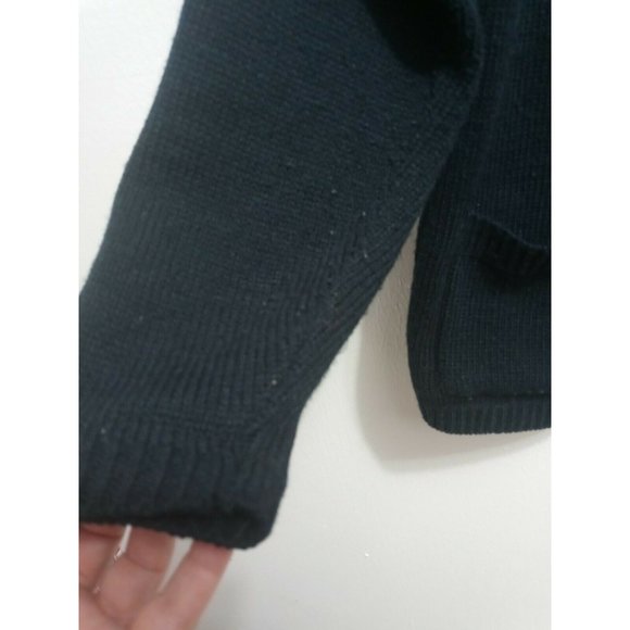 Vintage Baxter Wells Blue Petite Button Up Cardigan Sweater 100% Acrylic Large - Picture 6 of 7